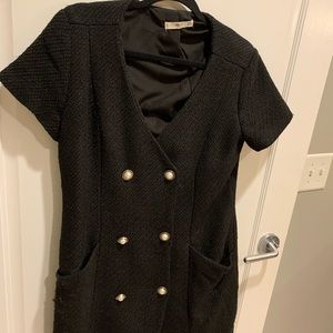 Mango Black tweed dress. Chanel style. Size: US 8, EUR L.